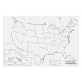 Pacon Learning Walls, United States Map, 48in x 72in, 1 Piece P0078760
